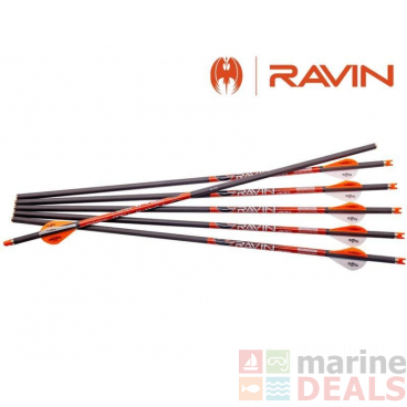 Ravin .003 Carbon Fibre Arrows 400gr Qty 6