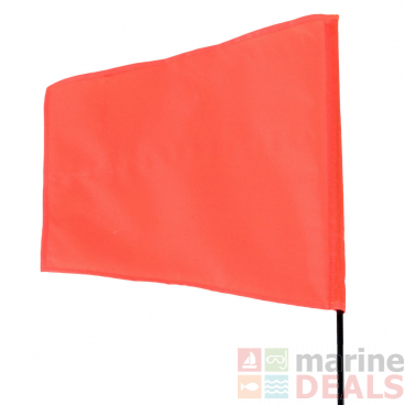 Seahorse Kontiki Flag with 1m Pole Orange