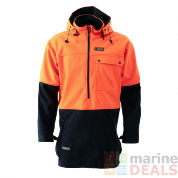 Swazi Yukon High-Vis Windproof Anorak Jacket Blaze/Black