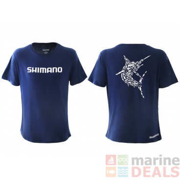 Shimano Lure'd In Marlin T-Shirt Navy Blue S