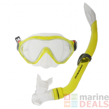 Mirage Goby Youth Dive Mask and Snorkel Set Yellow