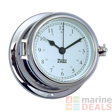 Weems & Plath Endurance II 115 Chrome Quartz Ship Bell Clock