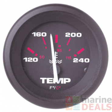 Sierra 57904P Amega Water Temperature Gauge 5.08cm I/O-IB