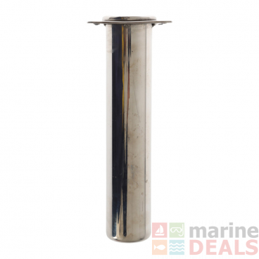 Manta Stainless Steel Rod Holder with Rolled Top Vertical