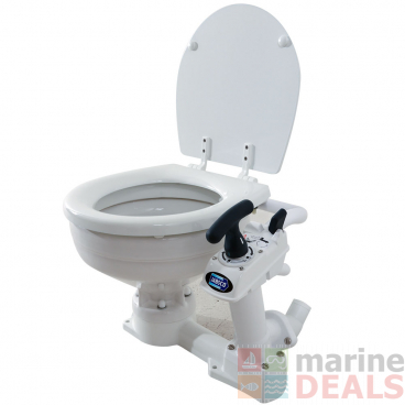 Jabsco 29090-5000 Twist 'N' Lock Manual Toilet Compact Bowl - Toilet Lid Broken in Transit