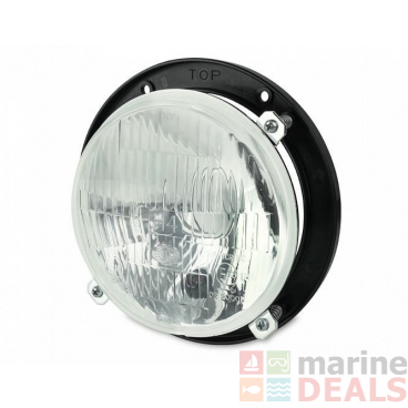 Hella Marine 139mm diameter H4 Headlamp with Frame with Front Position