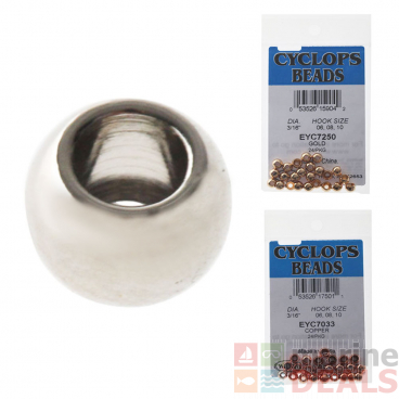 Wapsi Cyclops Brass Beads for Fly Tying 3/16in 4.7mm