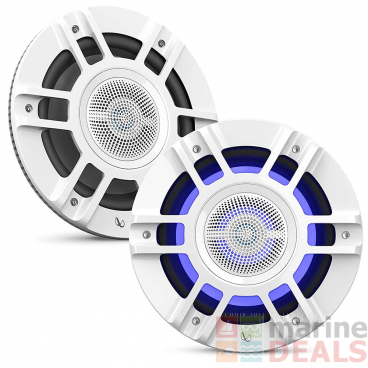 Infinity Kappa Marine RGB LED Coaxial Speakers 8in White