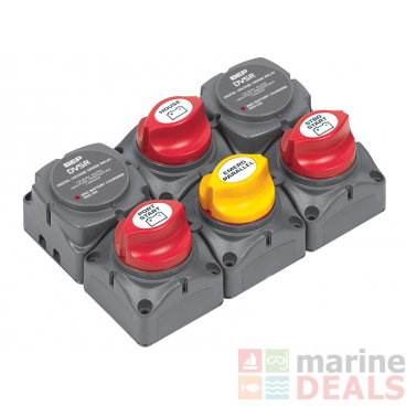 BEP Battery Distribution Cluster For Twin Outboard Engine with 3 Battery Banks