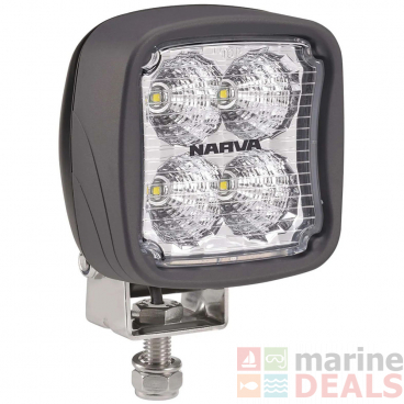 NARVA Trailer Square Marine LED Flood Beam Work Lamp Black 9-64V 2000LM