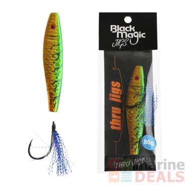 Black Magic Thru Jig 80g Green/Yellow