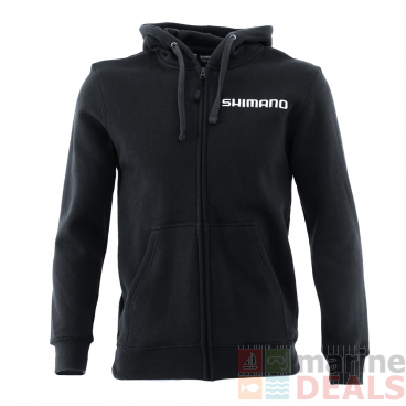 Shimano Charcoal Fleece Zip Up Hoodie Size M