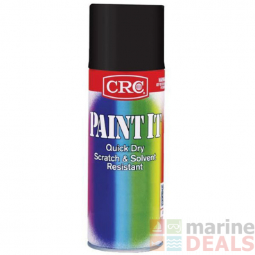CRC Paint It Quick Dry Enamel Spray Paint 400ml Black Matte