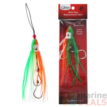 Catch Beta Bug Replacement Assist Rigs 155mm Orange/Green Qty 1