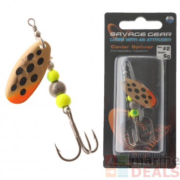 Savage Gear Caviar Spinner Lure No.2 6g Copper Qty 5