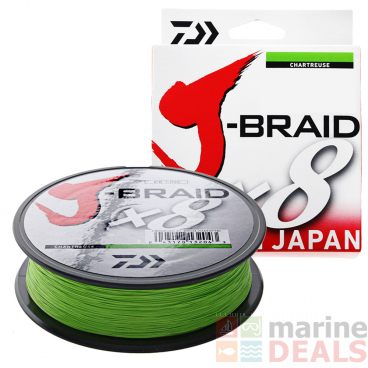 Daiwa X8 J-Braid Chartreuse