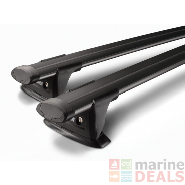 Yakima ThruBar Roof Rack Crossbar Pair Black 150cm