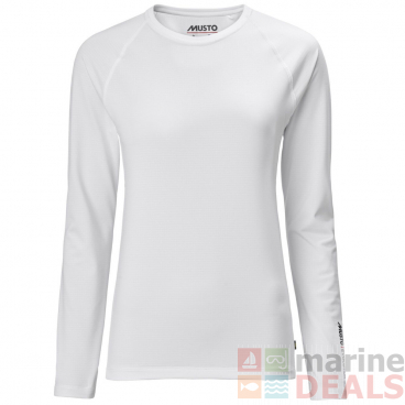 Musto Evo Sunblock Womens Long Sleeve Shirt 2.0 White