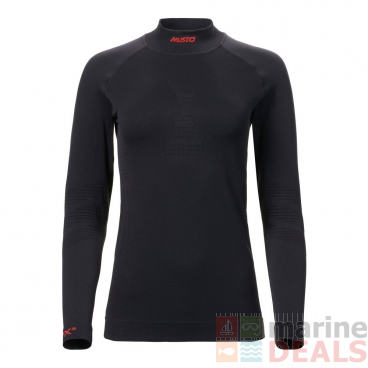 Musto MPX Active Base Layer Womens Long Sleeve Top Black 8/10