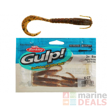 Berkley Gulp Jigging Shrimp Soft Bait 8cm Qty 6 Swamp Gas