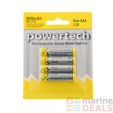 Powertech Rechargeable AAA Ni-MH Battery 1.2V 4-Pack