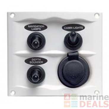 BEP White Waterproof Panel with Switch