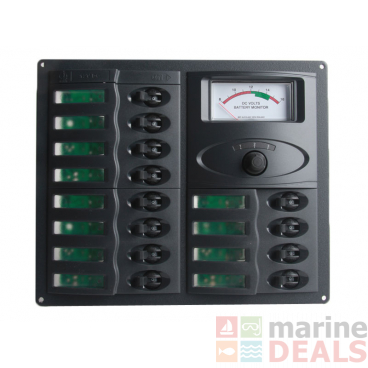 BEP 902-AM Marine 12-Way Circuit Breaker Switch Panel