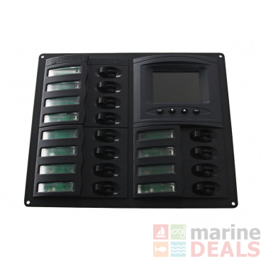 BEP Marine 12-Way Circuit Breaker DC Panel with Digital Meter