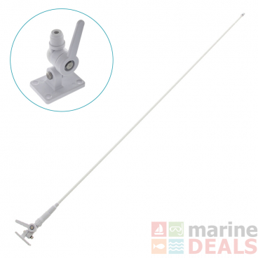 Trident Marine Fastfit VHF Antenna 1.1m White - antenna only, no base parts