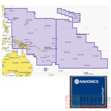 Navionics Plus 34XG Pre-Loaded Update Pacific Islands CF Chart Card