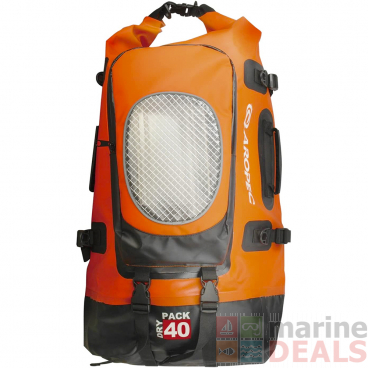 Aropec Adjustable Waterproof Backpack 40L Orange/Black