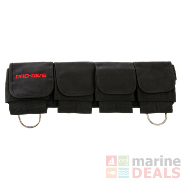 Pro-Dive Heavy-Duty 4 Pocket Dive Weight Belt Small