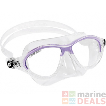 Cressi Moon Jr Snorkeling Dive Mask Clear/Lilac