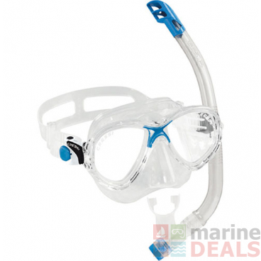 Cressi Marea VIP Jr Mask and Snorkel Set Clear/Blue