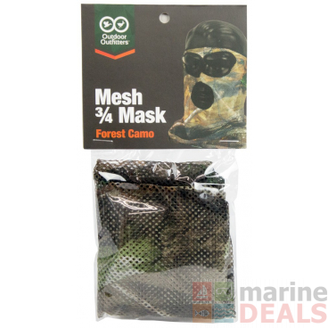 Outdoor Outfitters Mesh 3/4 Mask Forest Camo