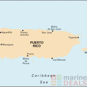 Imray Puerto Rico to St Christopher Passage Chart