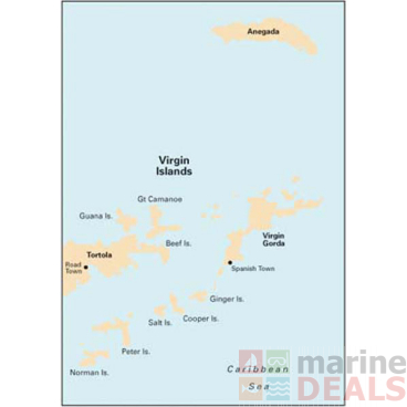 Imray Virgin Islands Tortola to Anegada Chart
