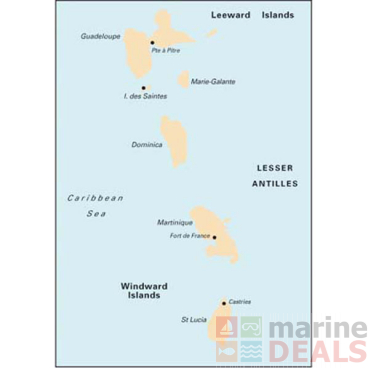 Imray Guadeloupe to St. Lucia Passage Chart