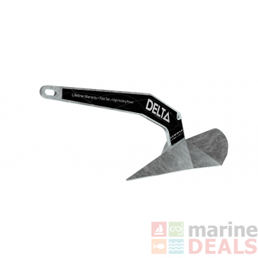 Lewmar Galvanised Delta Anchor 40kg for boats up to 22m