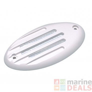 Marinco White ASA Screw-In Grill for Drop-In Hidden Horns 11079 and 11098