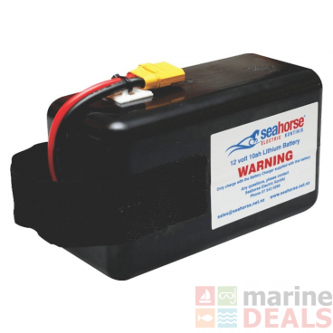 Seahorse Black Lithium 10ah Battery with Charger