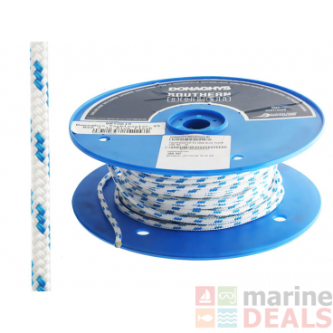 Donaghys Yachtmaster XS Cruising Braid Rope Blue Fleck - Per Metre
