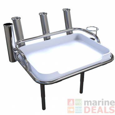 Manta Bait Station with Folding Skinny Legs and Sockets