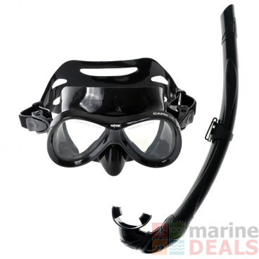 Seac Capri Sea Harvester Junior Dive Mask and Snorkel Set Black