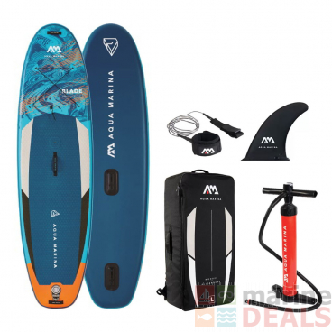 Aqua Marina Blade Windsurf Inflatable Stand Up Paddle Board with 3sqm Sail Rig Package 10ft 6in