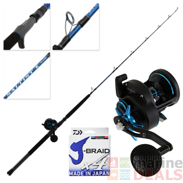 Daiwa Saltist SD 40H 56-5/6B Jigging Combo with J-X4 Braid 5ft 6in 150-300g 1pc