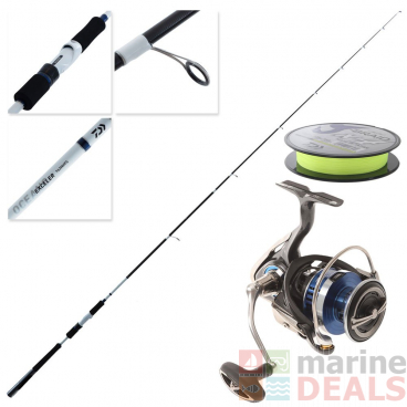 Daiwa Legalis LT 4000D-C Exceler Oceano Soft Bait Spin Combo with Braid 7ft 6in 5-9kg 2pc