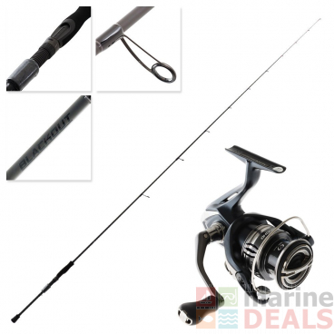 Shimano Miravel 2500 HG Blackout Light Canal Spin Combo 8ft 2in 4-10lb 2-12g 2pc