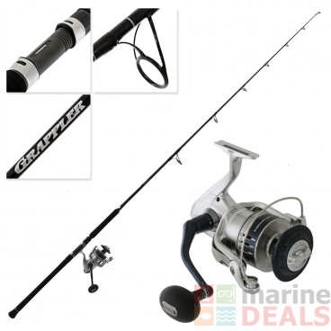Shimano Saragosa SW A 14000 XG Grappler Type C S82MH Topwater Spin Combo 8ft 2in PE6 2pc