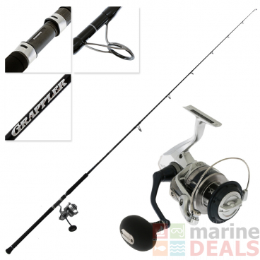 Shimano Saragosa SW A 6000 HG Grappler Type C S710ML Topwater Combo 7ft 10in PE4 2pc